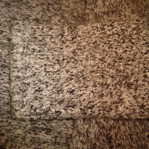 J. Crew Open Knit Cardigan M Tight Knit Black/Grey Long Sleeves - Picture 4 of 11